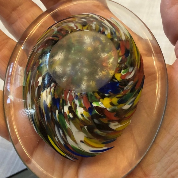 Italian Murano Style Blown Glass Dish - Picture 6 of 6